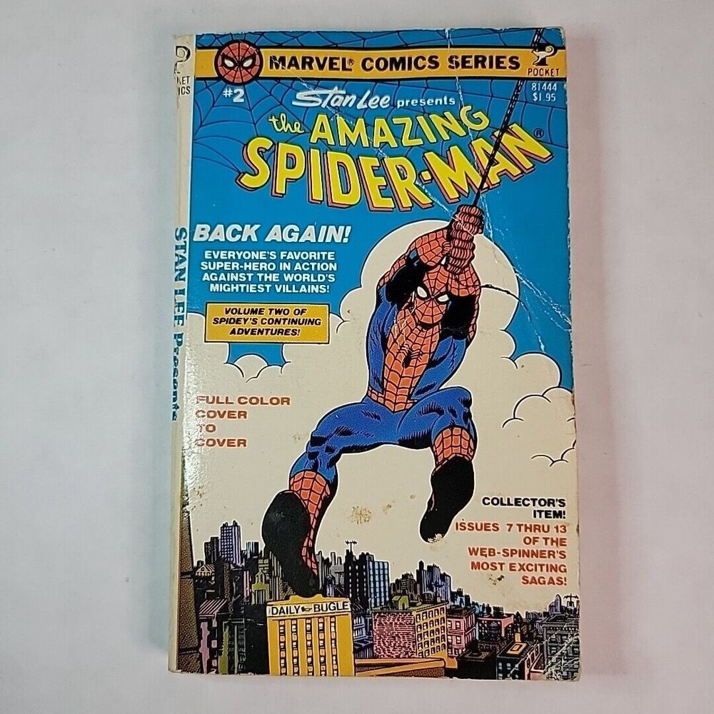 Stan Lee presents: The Amazing Spider-Man #2 - #7-13 Marvel - 1978 POCKET BOOKS
